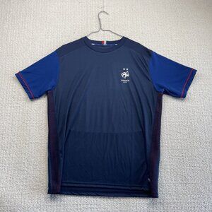 France National Team Jersey Shirt Mens XL Blue Navy Red Soccer FFF Football